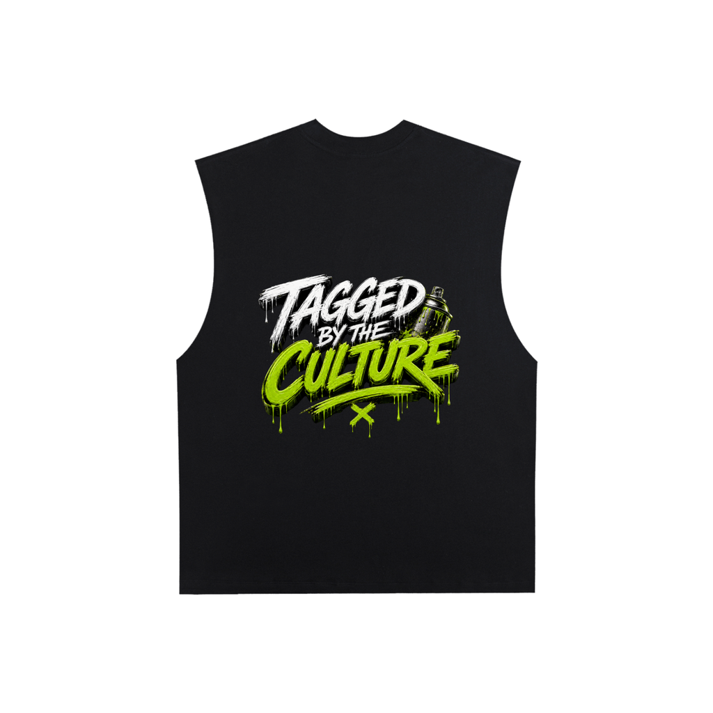 Raw Edge Cotton Tank Top