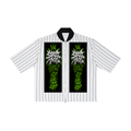 Unisex Striped Full-Zip Baseball Jersey