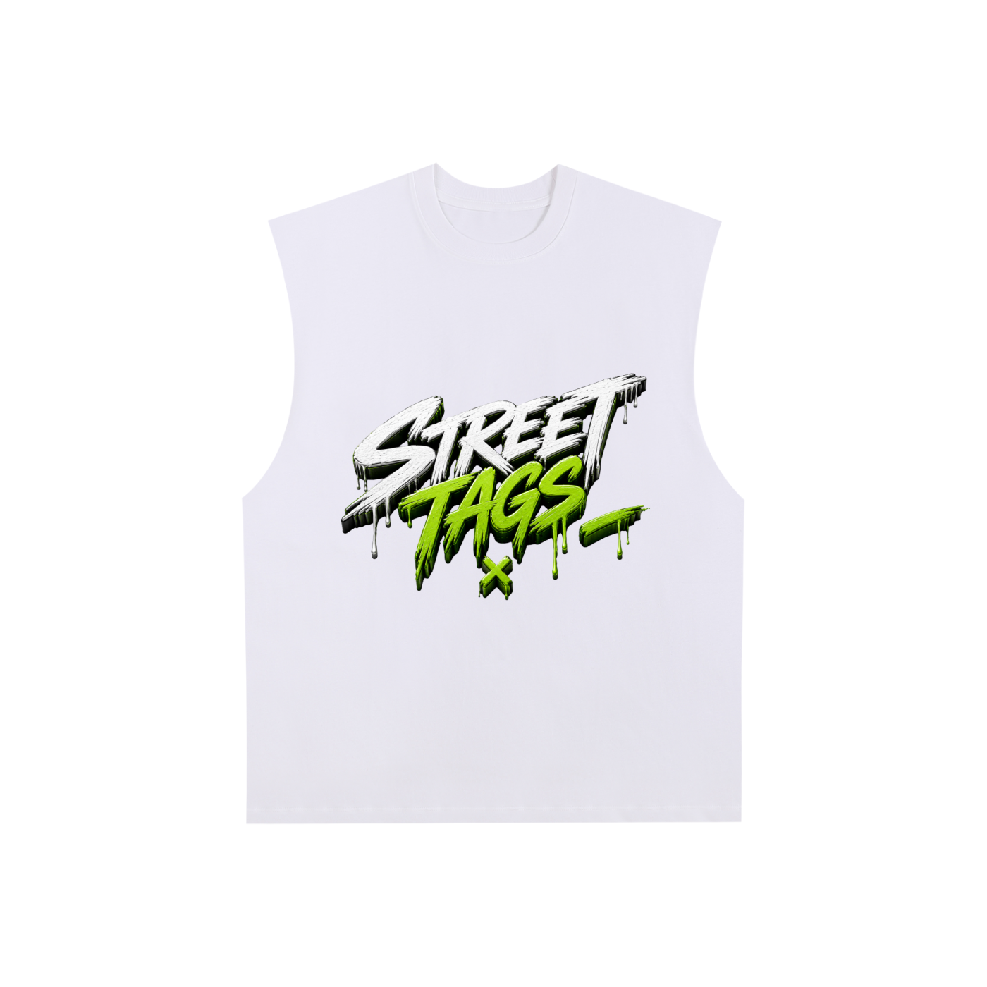 Raw Edge Cotton Tank Top