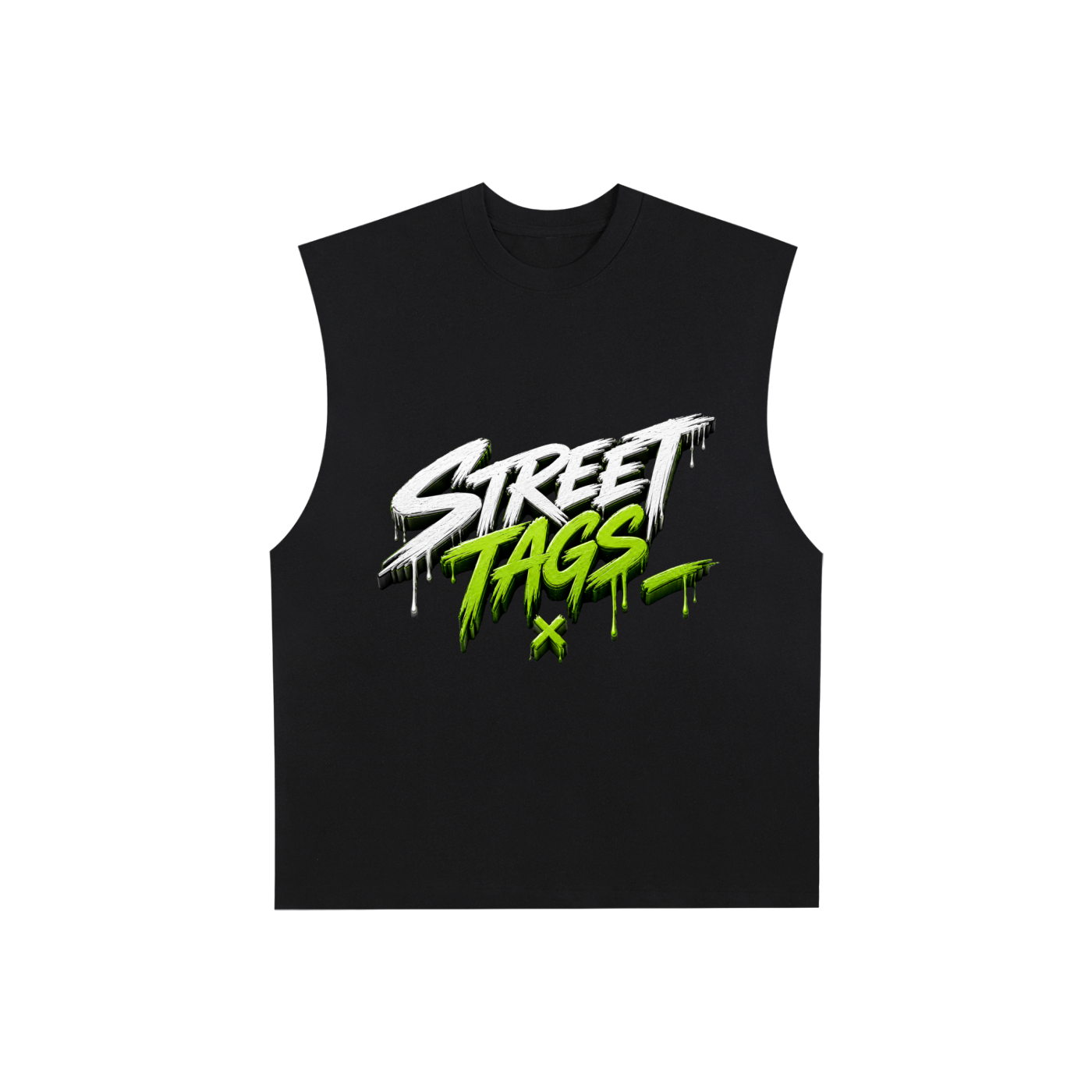 Raw Edge Cotton Tank Top