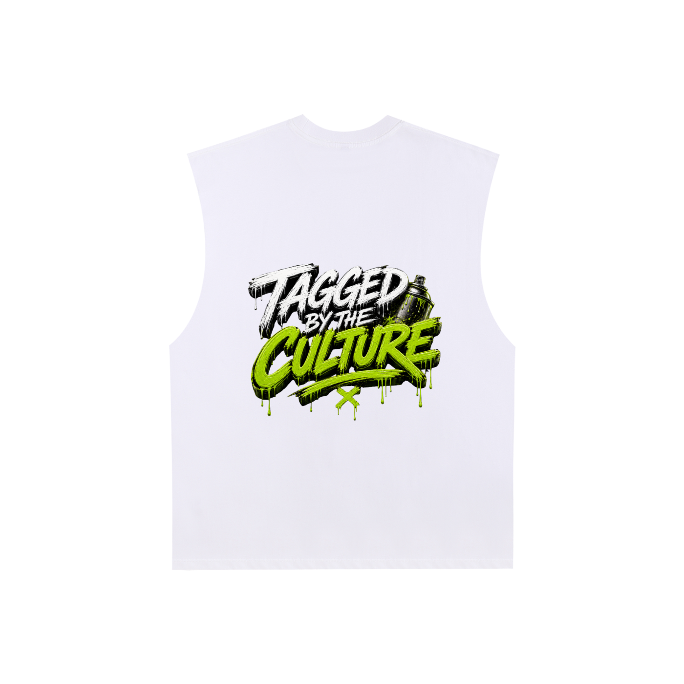 Raw Edge Cotton Tank Top