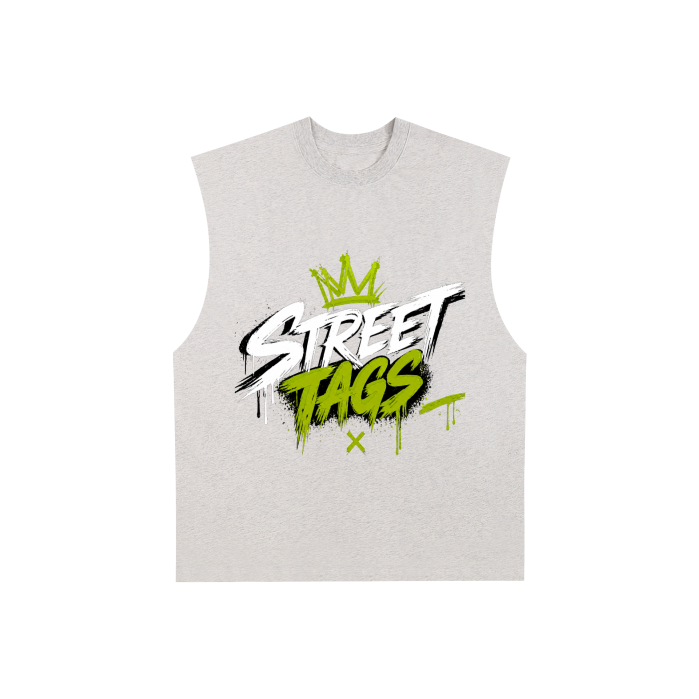 Raw Edge Cotton Tank Top
