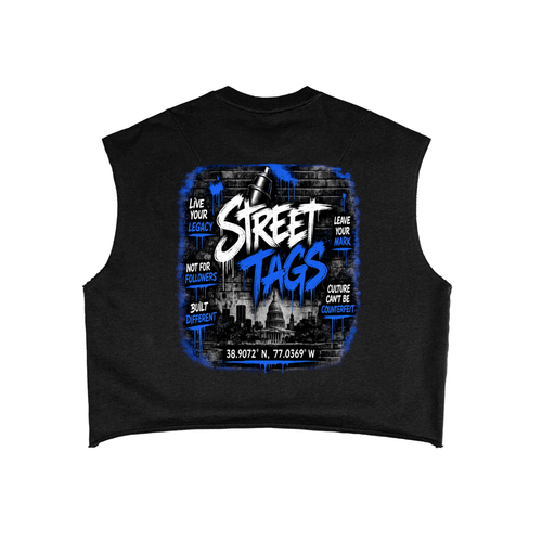 BLUE FLAME Men's Boxy Tank Top