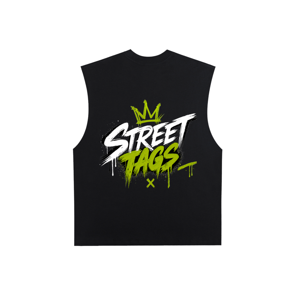 Raw Edge Cotton Tank Top