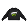 Essential Fleece Mock-Neck Crew Sweatshirt