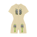 Women's Quarter-Zip Short Sleeve Romper