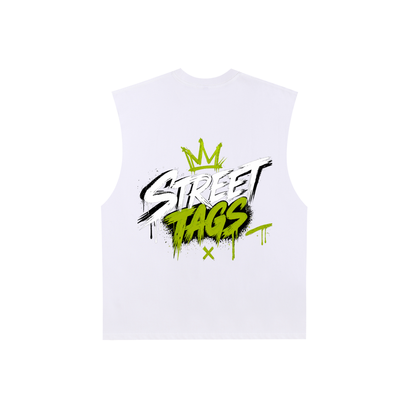 Raw Edge Cotton Tank Top