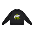 Essential Fleece Mock-Neck Crew Sweatshirt