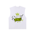 Raw Edge Cotton Tank Top