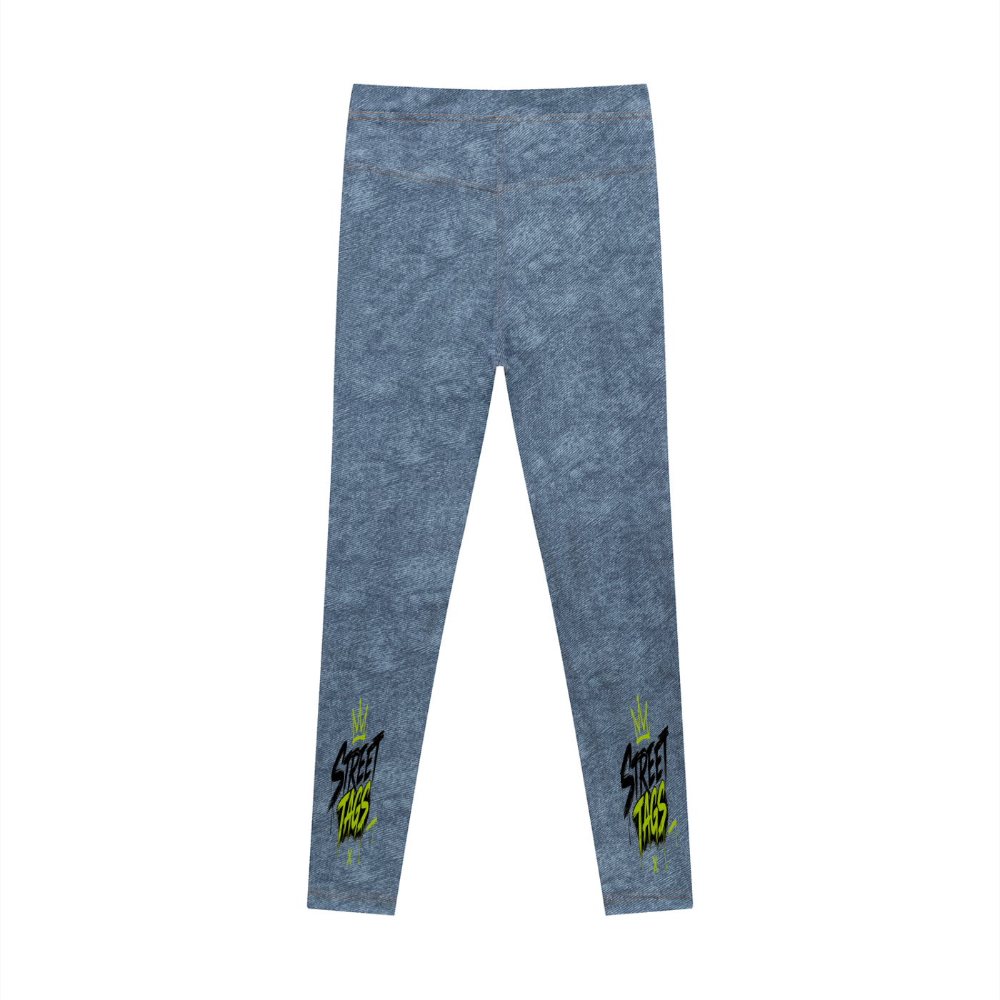 Women's Faux Denim Zip-Fly Leggings