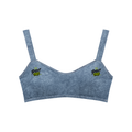 Women's Faux Denim Sports Bra