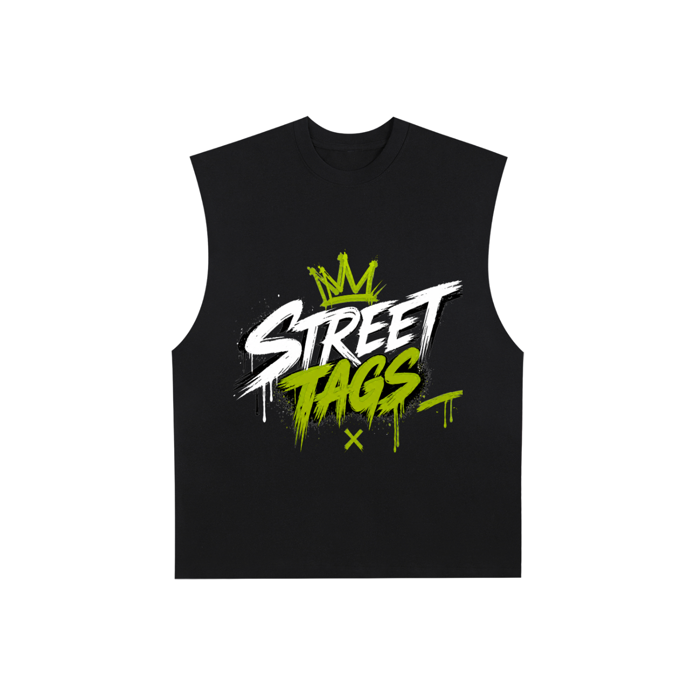 Raw Edge Cotton Tank Top