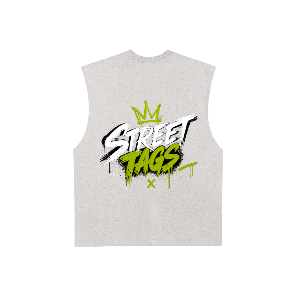 Raw Edge Cotton Tank Top