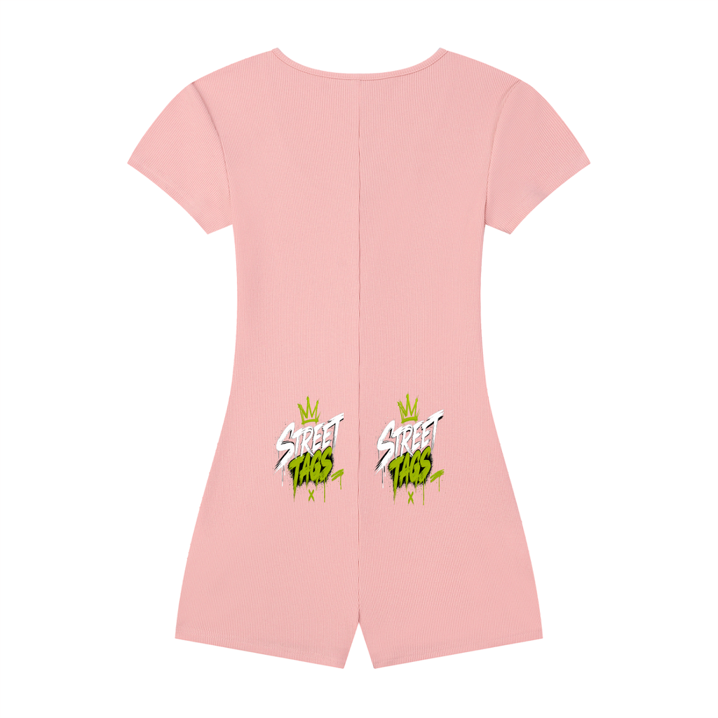 Women's Dual-Function Cape Tie-Waist Romper